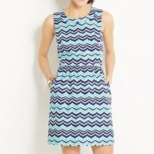 Vineyard Vines Chevron Whale Tail Dress Size 8